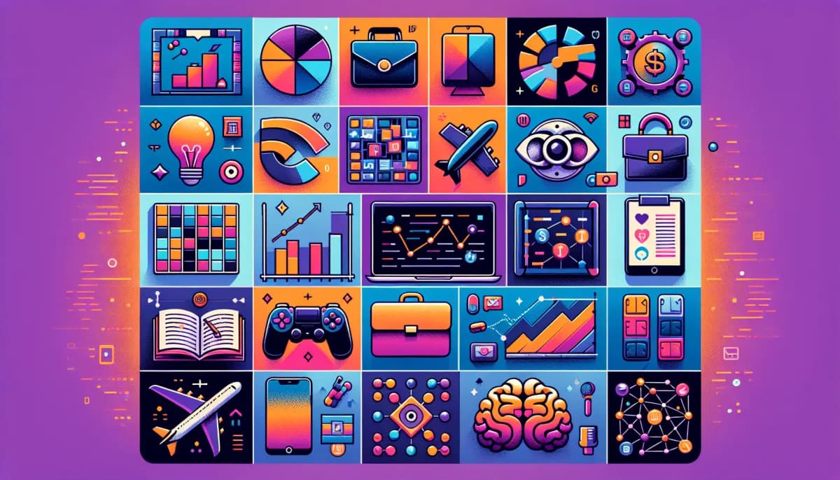 Infographic met de 12 meest winstgevende niches op social media in 2026 met inkomstendata per creator