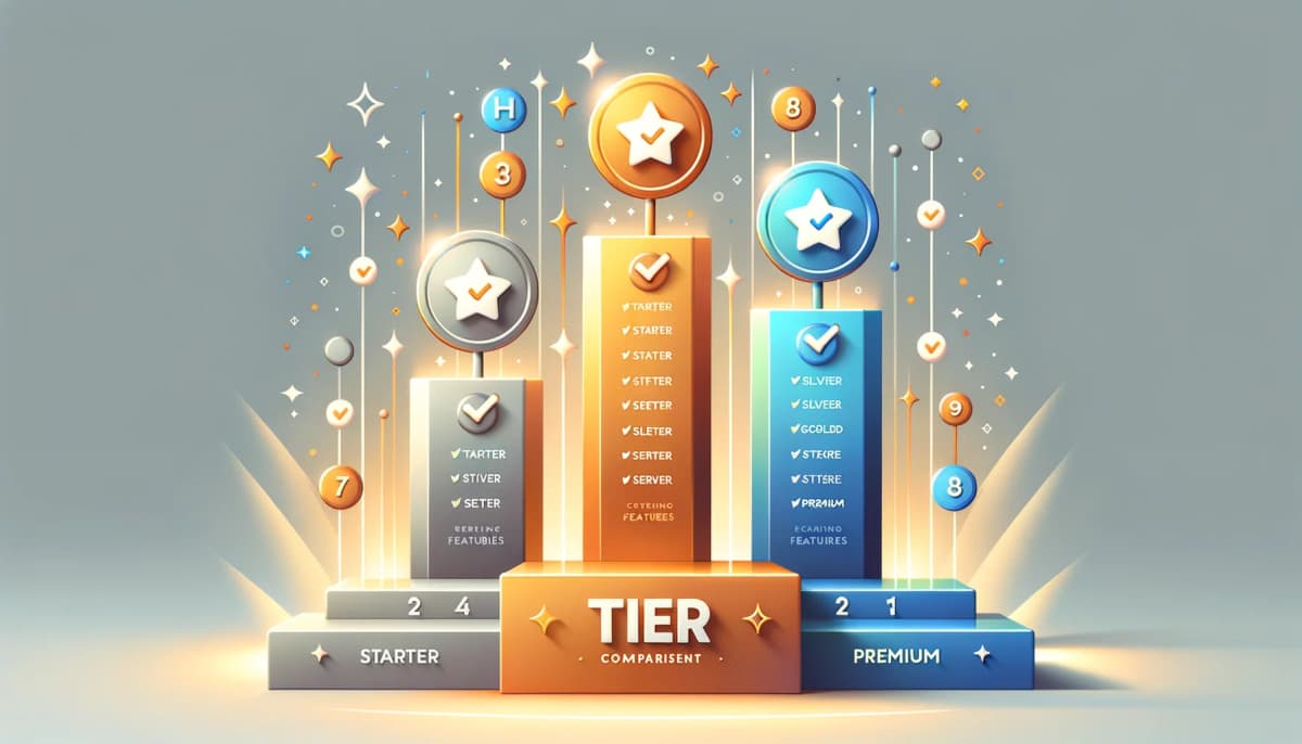 Comparison of Starter, Pro, and Premium tiers for LinkedIn Volgers