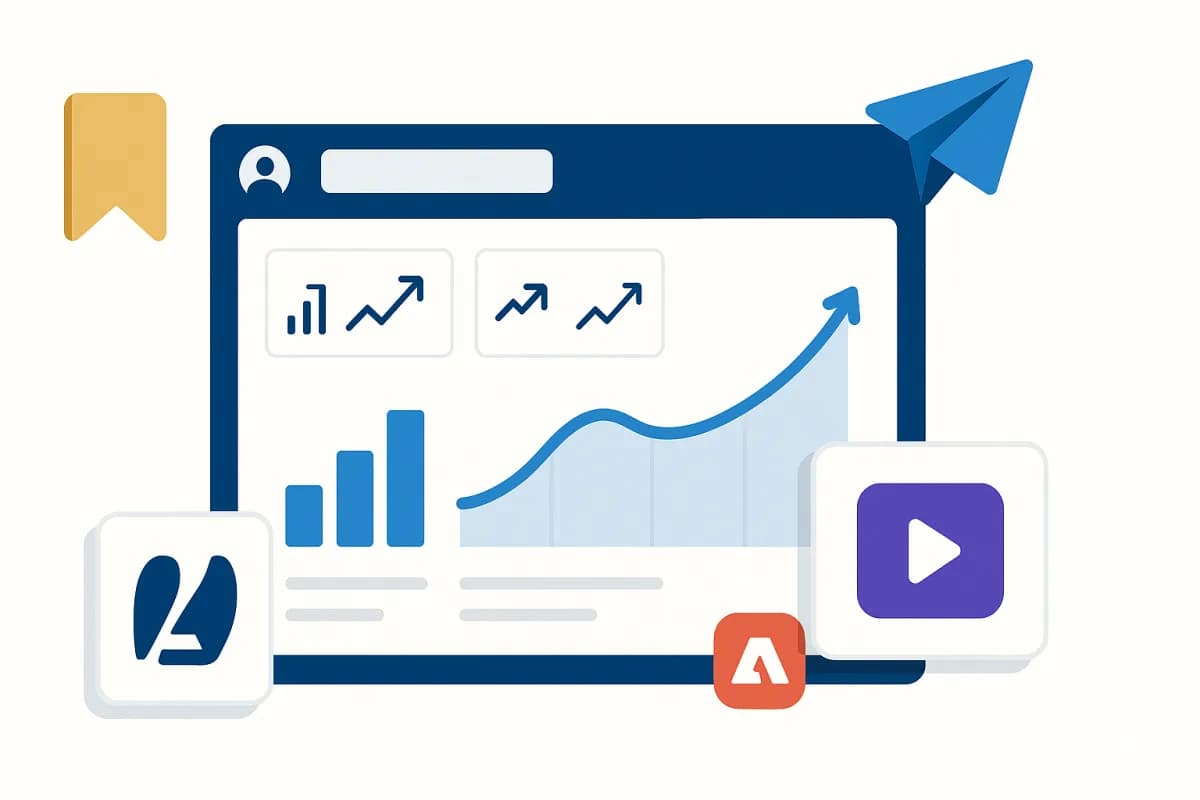 LinkedIn creator pack mei 2026 KPI Saves Sends analytics video covers newsletters animaties professionele aankondigingen Adobe Express video ads B2B