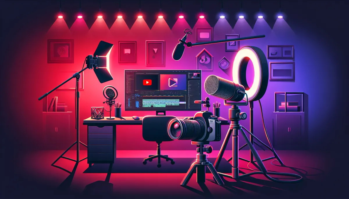 YouTube studio setup van top Nederlandse creators 2026: professionele apparatuur en verlichting